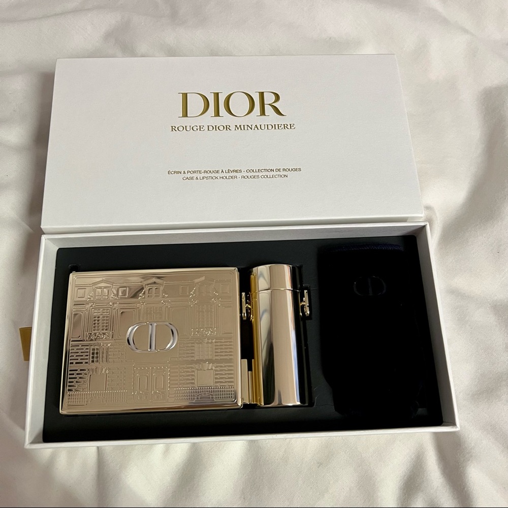 Brand New DIOR Lipstick Clutch Minaudiere 2021 Limited Edition Gold